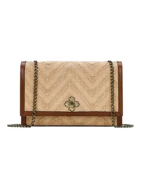 Patricia Nash Giada Woven Straw Crossbody Bag